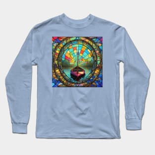 Messing About In Boats Stained Glass Long Sleeve T-Shirt